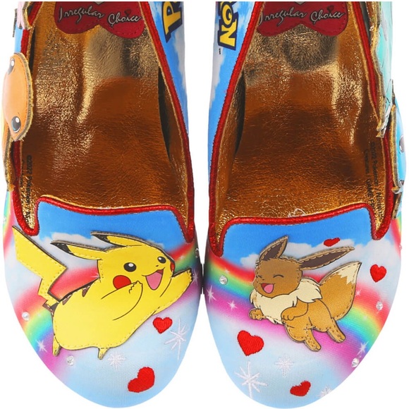 Irregular Choice Pokémon Party Pumps Shoes Pikachu Eevee Jigglypuff Charmander - Picture 7 of 14